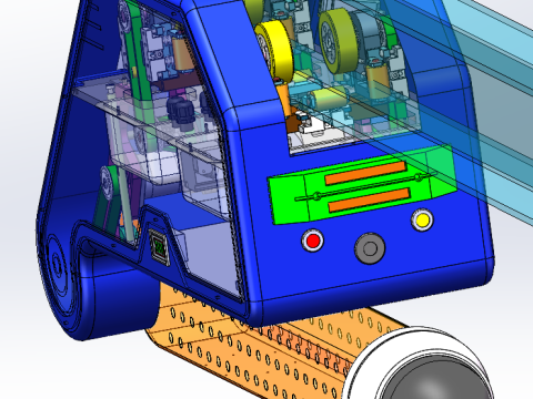 Robot inspeksi lintasan SolidWorks 3D Model 3D