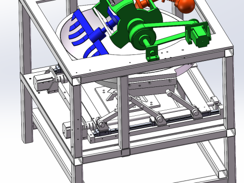 Máquina de martelo para torrefação de folhas de chá SolidWorks Modelo 3D