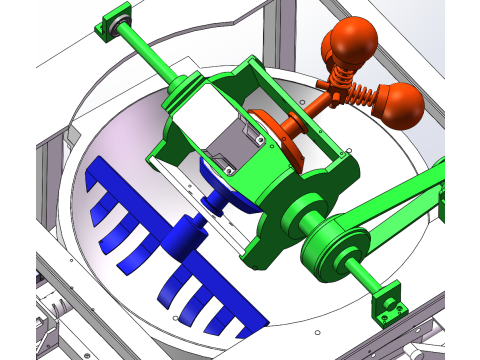 Máquina de martelo para torrefação de folhas de chá SolidWorks Modelo 3D