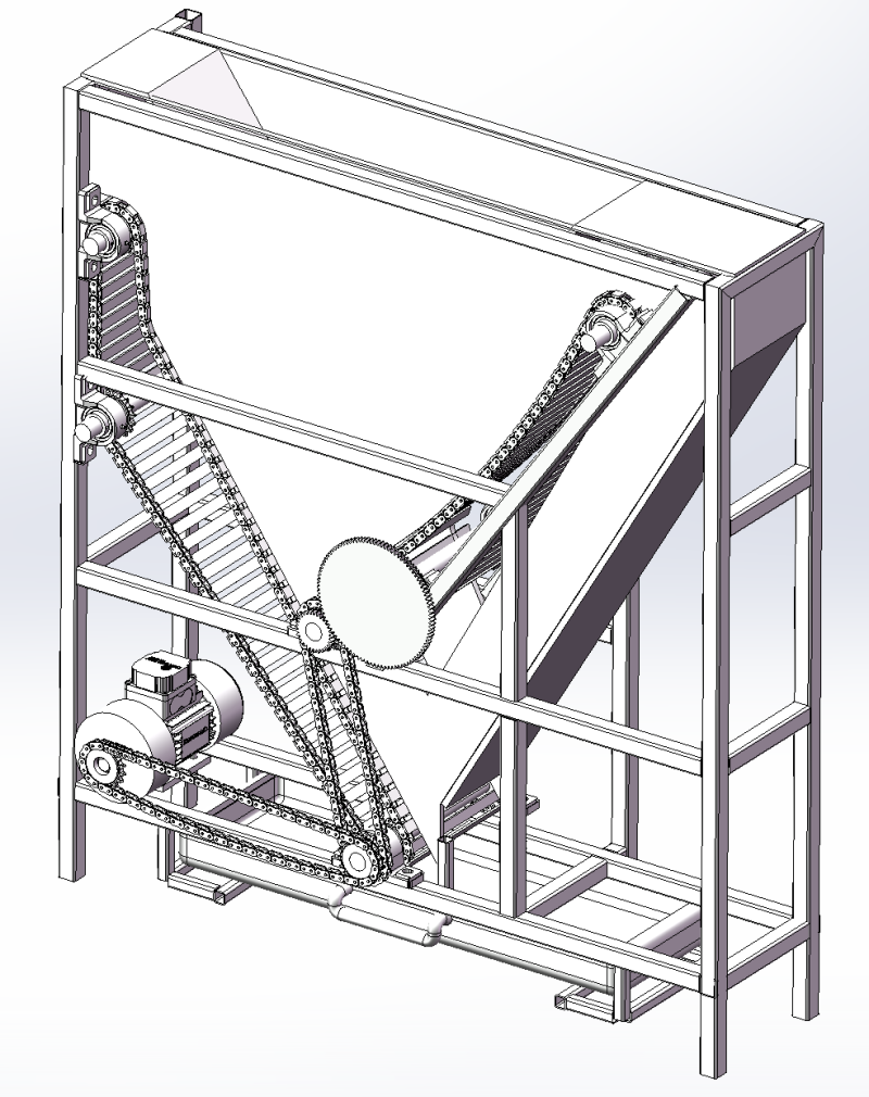 わら引き上げクラッシャー SolidWorks 3D 3Dモデル .c4d .max .obj .3ds .fbx .stl .blend