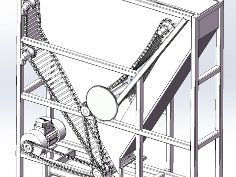 짚 리프팅 분쇄기 SolidWorks 3D 3D 모델