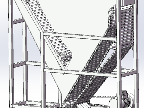 わら引き上げクラッシャー SolidWorks 3D 3Dモデル