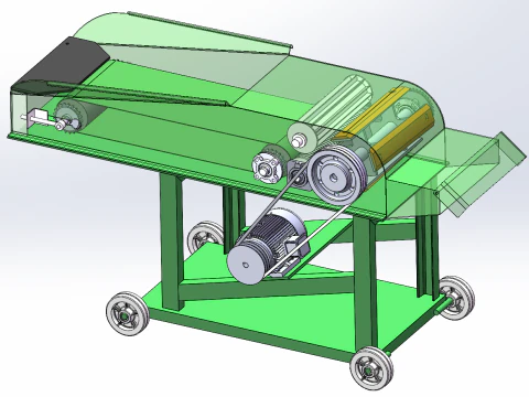 밀짚 분쇄기 SolidWorks 3D 3D 모델