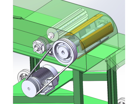 Broyeur de paille SolidWorks modèle 3D Modèle 3D