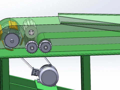 Straw crusher SolidWorks 3D 3D Model