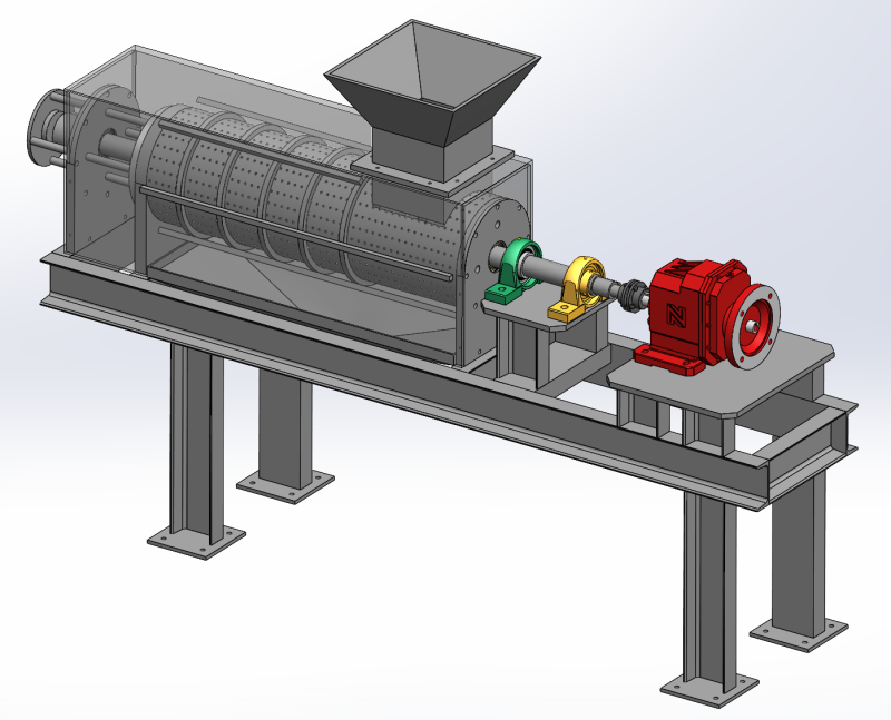 Спиральный пресс SolidWorks 3D 3D Модель .c4d .max .obj .3ds .fbx .stl .blend