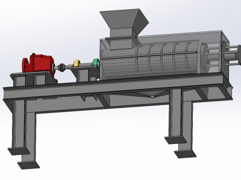 Спиральный пресс SolidWorks 3D 3D Модель