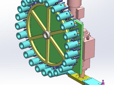 マシニングセンター BT40-24 ディスク型ツールマガジン SolidWorks 3D 3Dモデル
