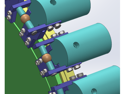 Pusat permesinan Majalah alat tipe cakram BT40-24 SolidWorks 3D Model 3D