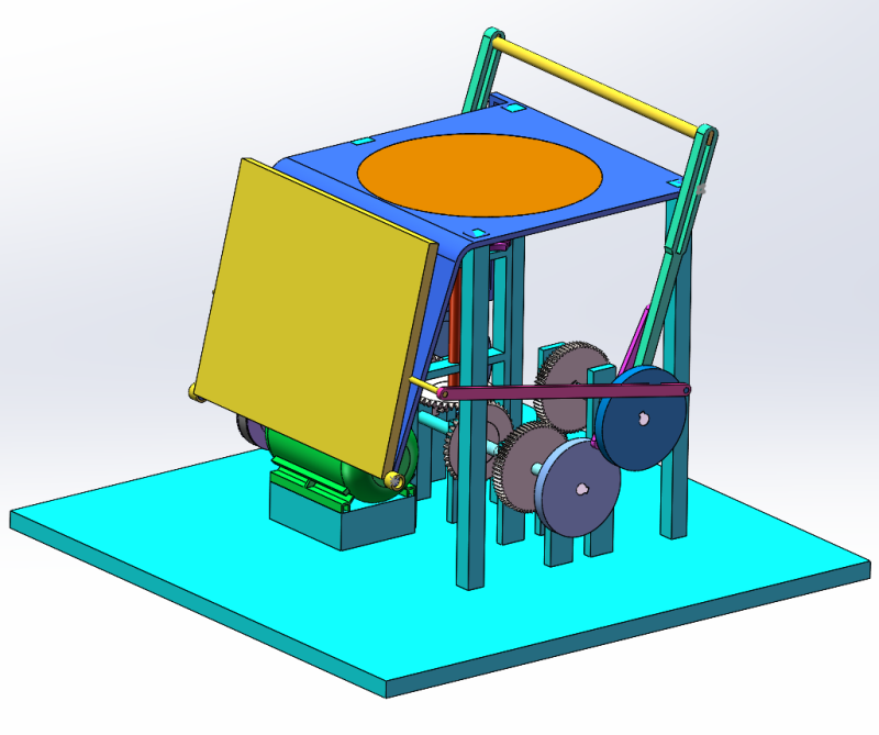 Maszyna do druku płaskiego SolidWorks 3D Model 3D .c4d .max .obj .3ds .fbx .stl .blend