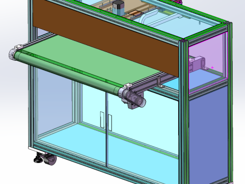 Machine de réception de matériaux SolidWorks 3D Modèle 3D
