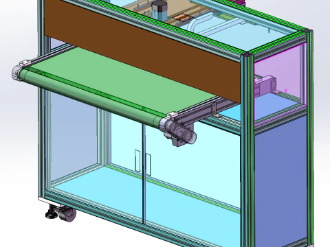 Maszyna odbierająca materiał SolidWorks 3D Model 3D
