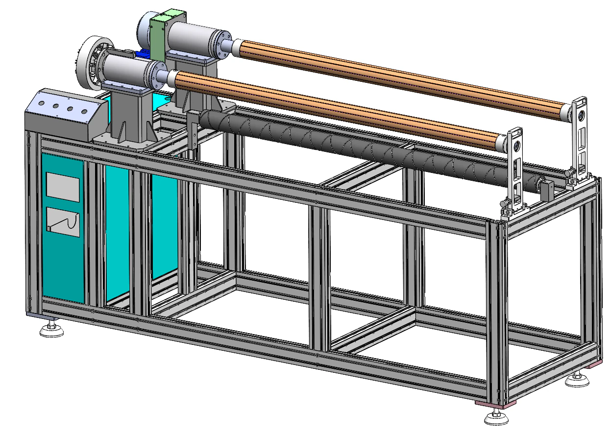SolidWorks 3D Roll Conveyor 3D Model .c4d .max .obj .3ds .fbx .stl .blend