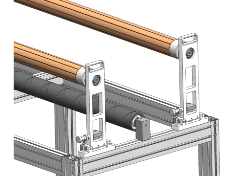 SolidWorks 3D Roll Conveyor 3D Model