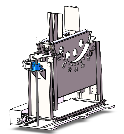 Трансферный станок C-типа с возможностью криволинейного движения SolidWorks 3D 3D Модель .c4d .max .obj .3ds .fbx .stl .blend 