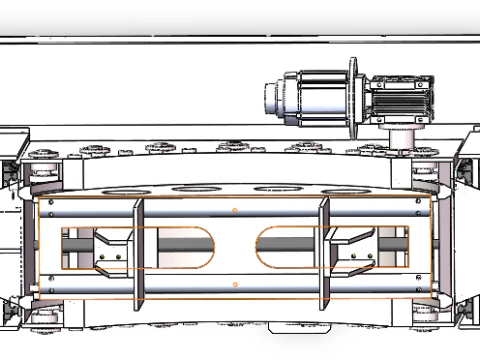 C-type transfer machine with curved motion capability SolidWorks 3D 3D Model
