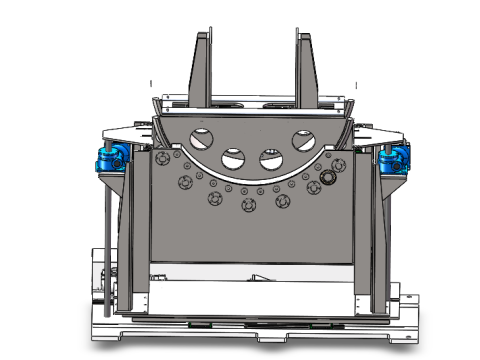 Трансферный станок C-типа с возможностью криволинейного движения SolidWorks 3D 3D Модель