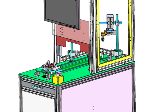 Görsel İnceleme Tezgahı SolidWorks 3D 3D Model