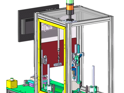 Görsel İnceleme Tezgahı SolidWorks 3D 3D Model