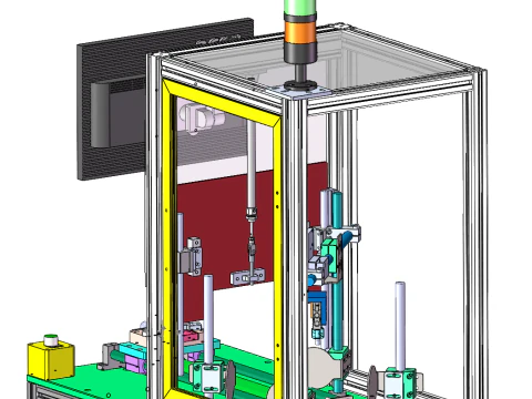 Visual Inspection Bench SolidWorks 3D 3D Model