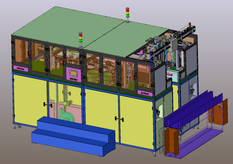 Машина для виробництва гальмівної лінії SolidWorks 3D 3D Модель .c4d .max .obj .3ds .fbx .stl .blend