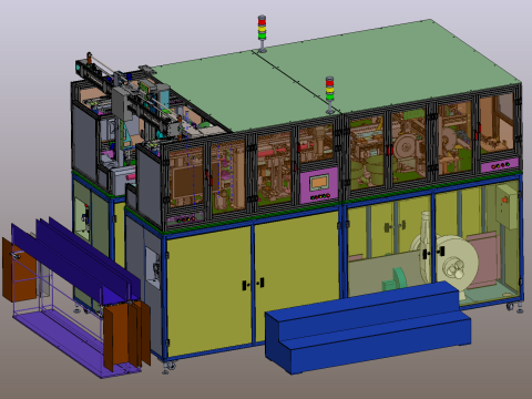 Машина для виробництва гальмівної лінії SolidWorks 3D 3D Модель