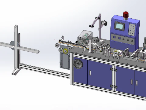 Three in one tile capacitor production line SolidWorks 3D 3D Model