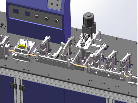 Three in one tile capacitor production line SolidWorks 3D 3D Model