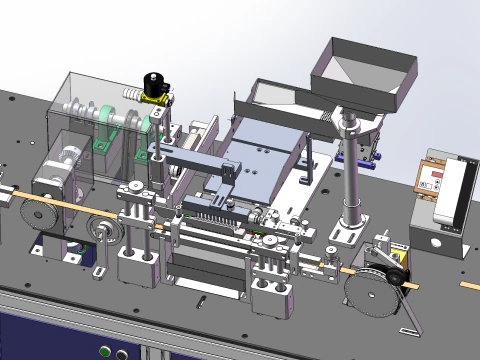 Three in one tile capacitor production line SolidWorks 3D 3D Model