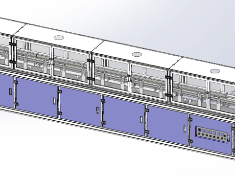 Three in one tile capacitor production line SolidWorks 3D 3D Model