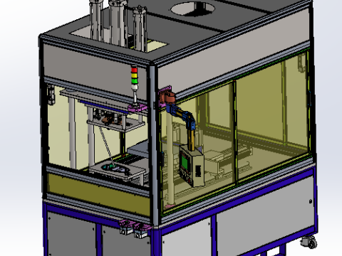 Stanowisko do spawania płytą grzejną SolidWorks 3D Model 3D