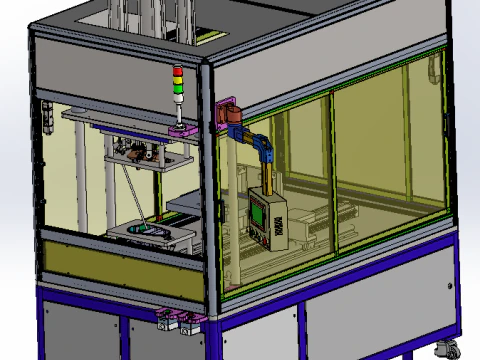Hot plate welding station SolidWorks 3D 3D Model