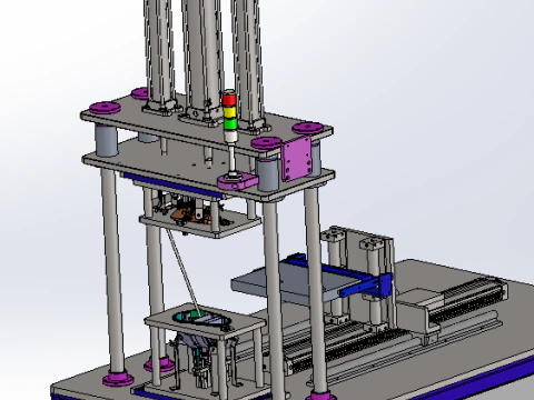 Hot plate welding station SolidWorks 3D 3D Model