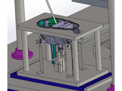 핫 플레이트 용접 스테이션 SolidWorks 3D 3D 모델