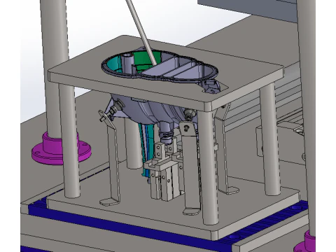 Hot plate welding station SolidWorks 3D 3D Model