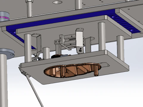 Hot plate welding station SolidWorks 3D 3D Model