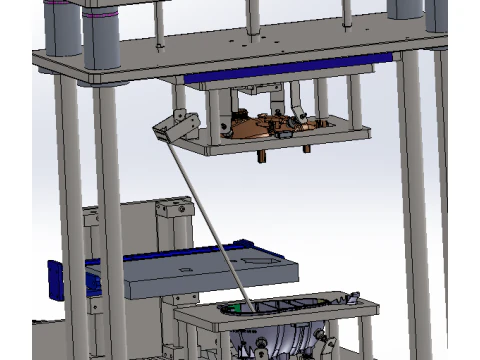 Hot plate welding station SolidWorks 3D 3D Model