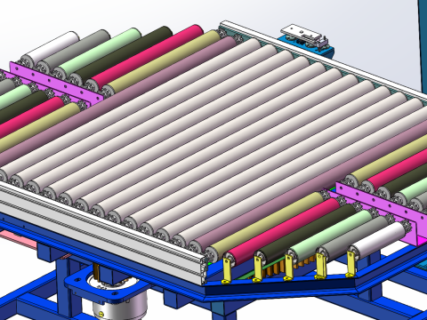 Machine de film d'emballage au sol SolidWorks 3D Modèle 3D