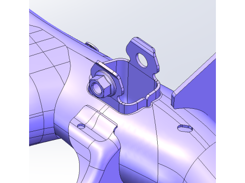Peralatan otomasi pembersihan dan penyadapan benang mur SolidWorks 3D Model 3D
