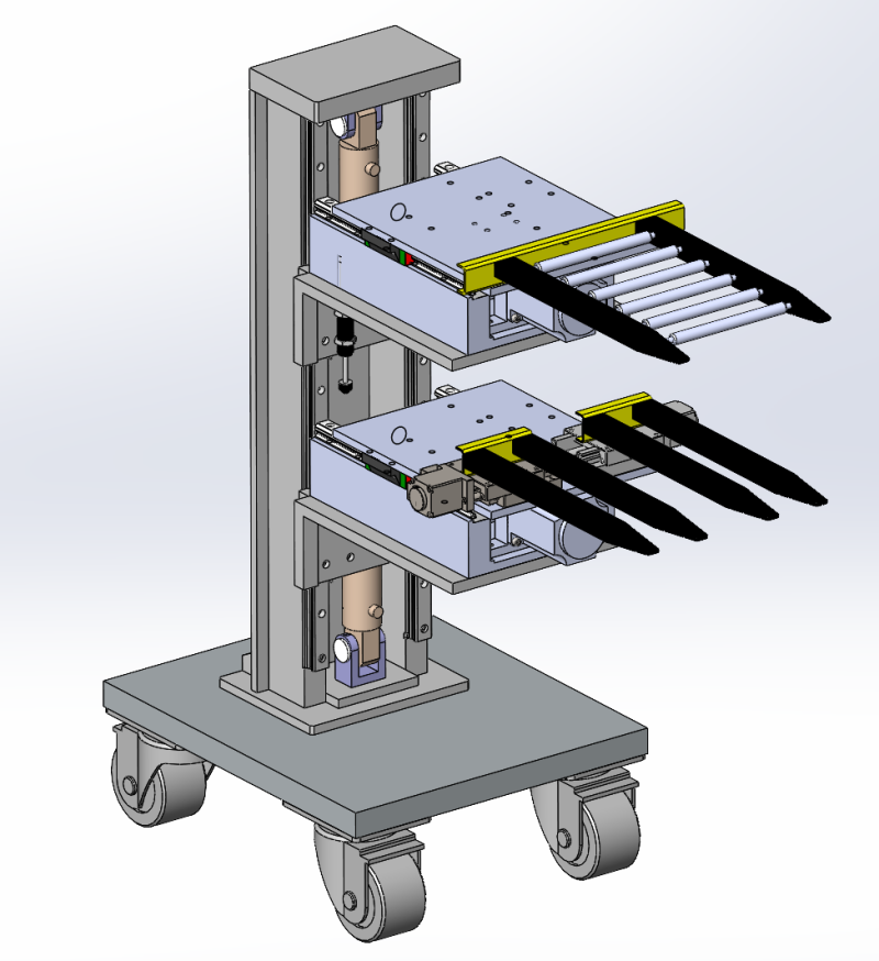 Вертикальный грузовой подъемник SolidWorks 3D 3D Модель .c4d .max .obj .3ds .fbx .stl .blend 