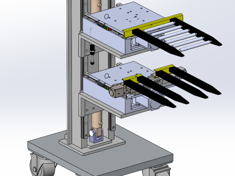 Sollevatore verticale SolidWorks 3D Modello 3D