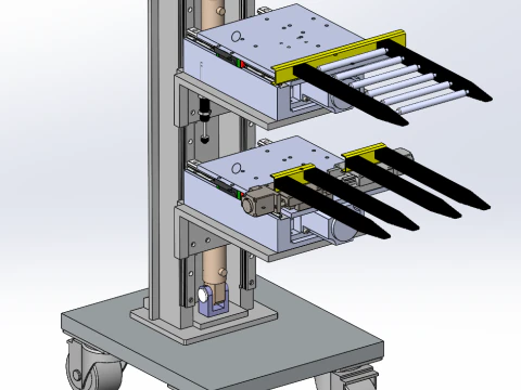 Elevador de carga vertical SolidWorks Modelo 3D Modelo 3D