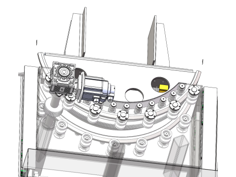 Вертикальный грузовой подъемник SolidWorks 3D 3D Модель
