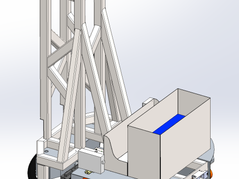 Carretilla elevadora AGV SolidWorks modelo 3d Modelo 3D