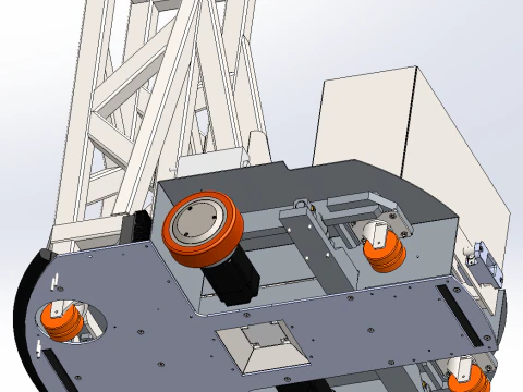 AGV Forklift SolidWorks 3D 3D Model