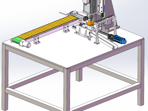 D228 알루미늄 로드 가열로 SolidWorks 3D 3D 모델