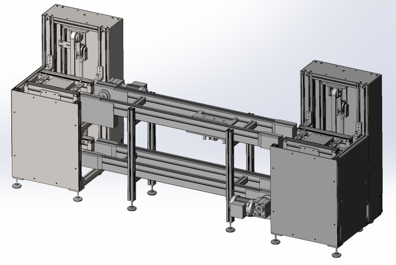 양쪽 리프팅이 가능한 2배속 체인 전동 SolidWorks 3D 3D 모델 .c4d .max .obj .3ds .fbx .stl .blend