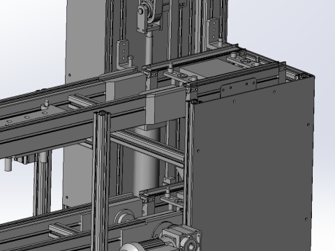 양쪽 리프팅이 가능한 2배속 체인 전동 SolidWorks 3D 3D 모델