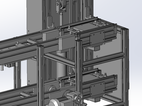 양쪽 리프팅이 가능한 2배속 체인 전동 SolidWorks 3D 3D 모델