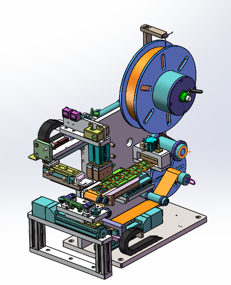 电子薄膜自动贴合设备SolidWorks 3D 3D 模型 .c4d .max .obj .3ds .fbx .stl .blend
